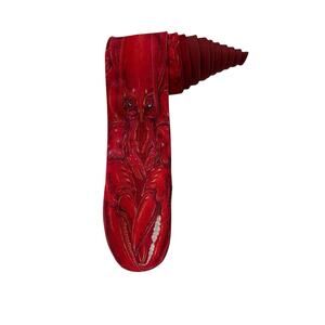 Ralph Marlin Lobster 1988 Vintage Novelty Necktie Red Polyester Made In USA